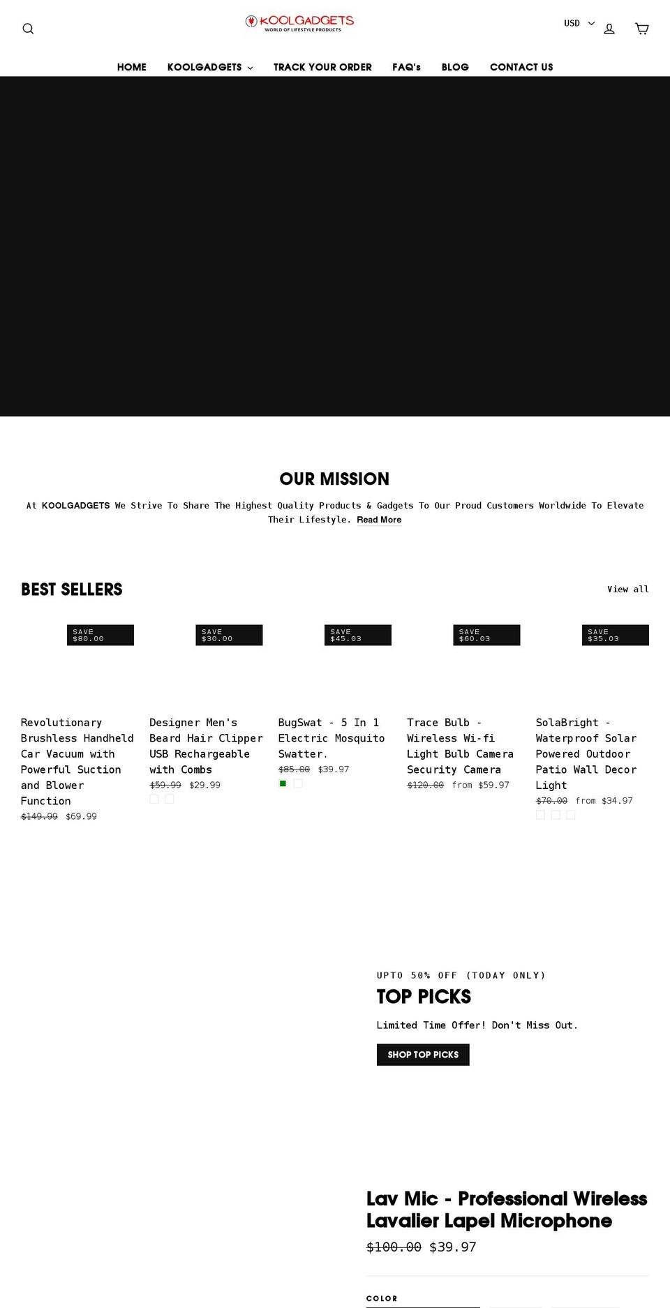 koolgadgetsworld.com shopify website screenshot