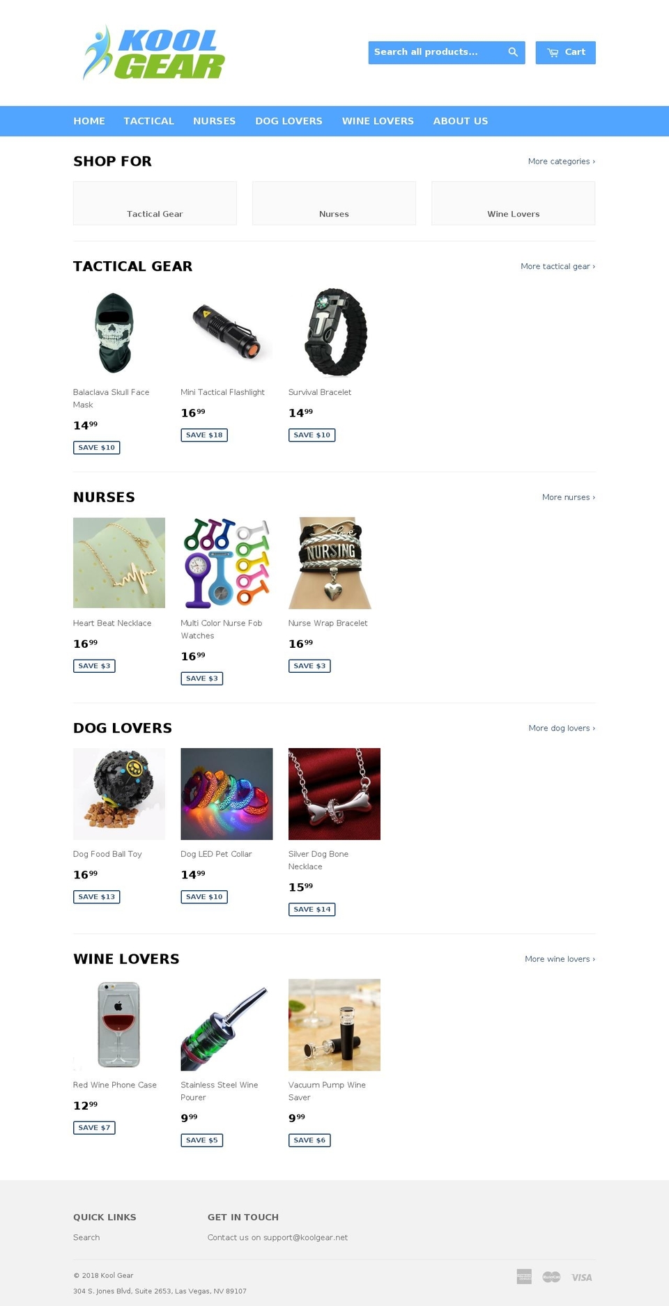 koolgear.net shopify website screenshot
