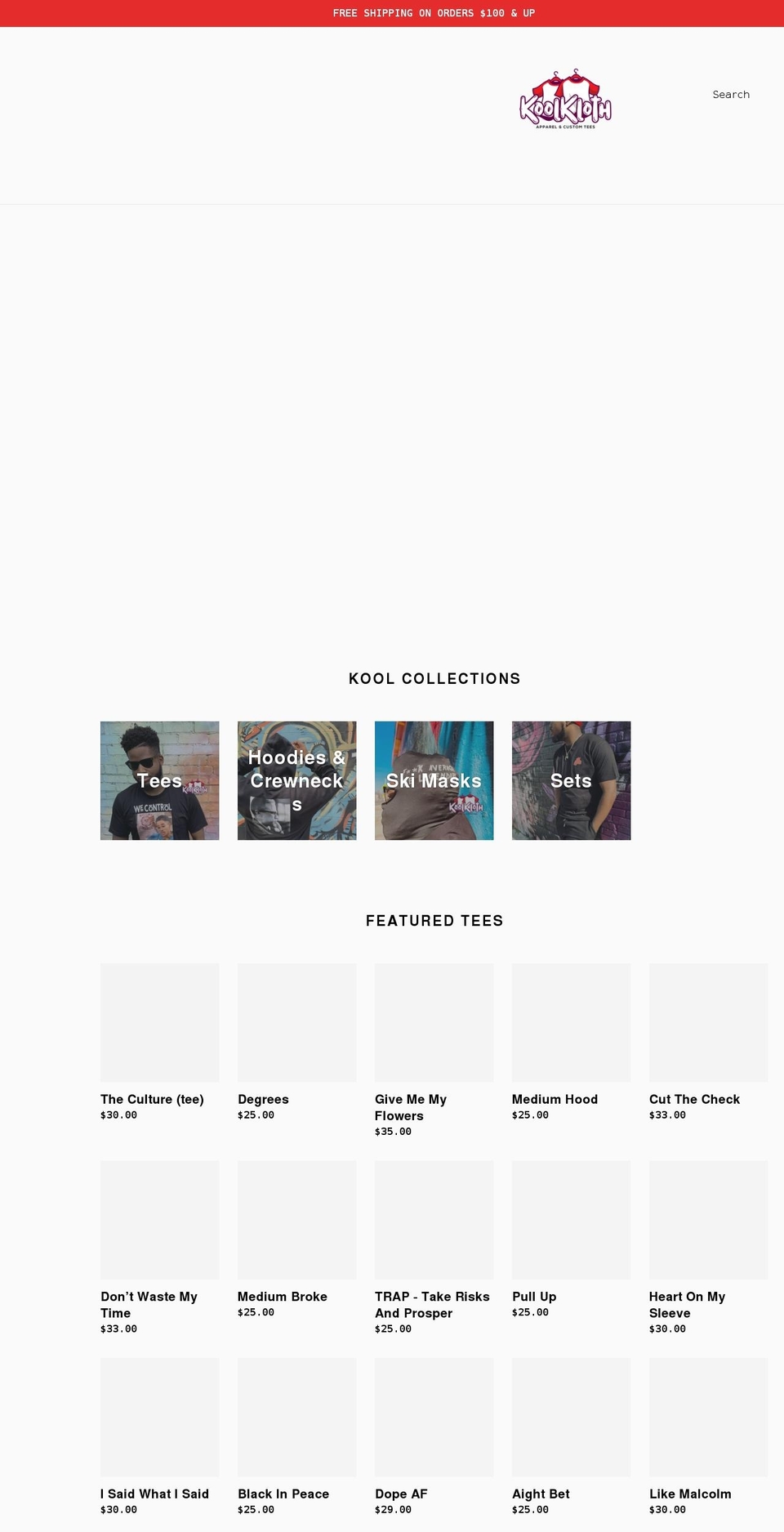 koolklothapparel.com shopify website screenshot