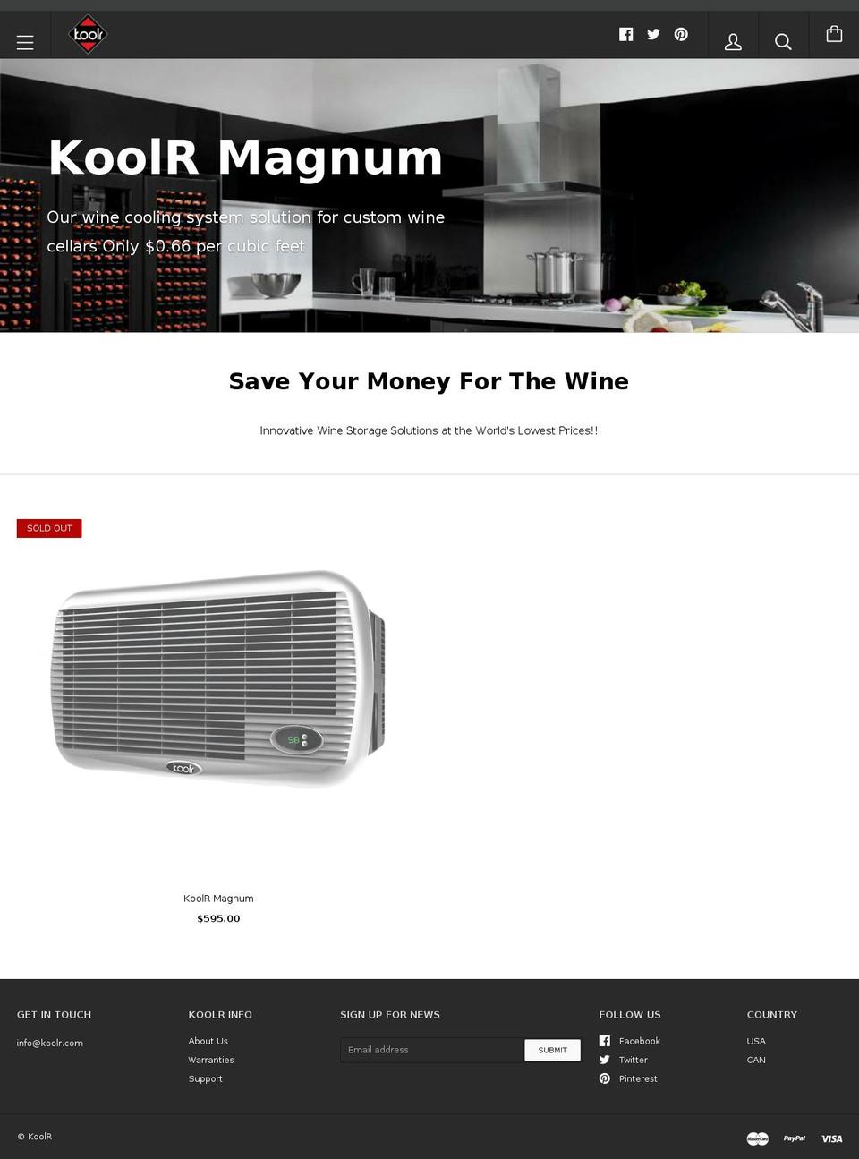 koolr.info shopify website screenshot