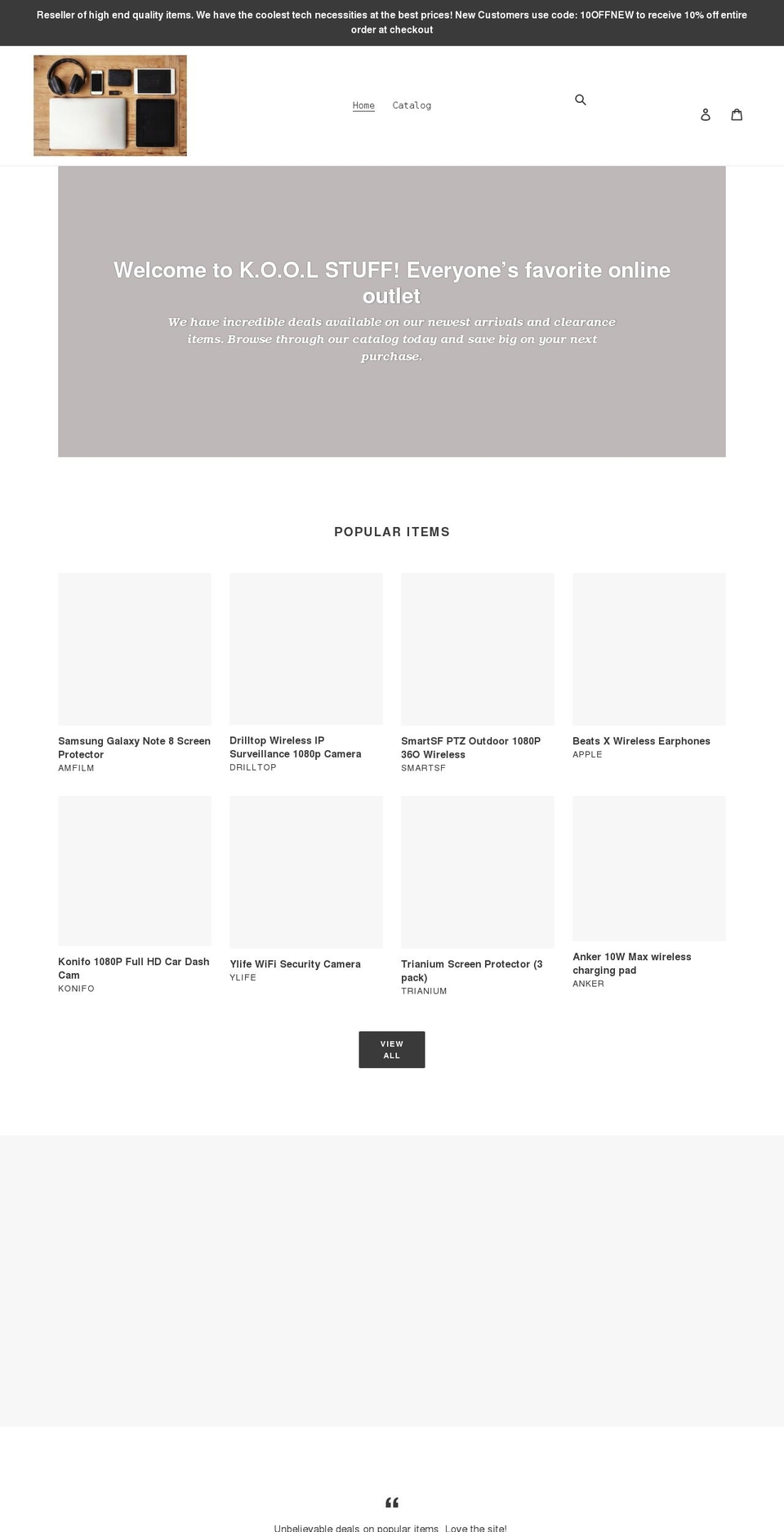 koolstuffllc.com shopify website screenshot