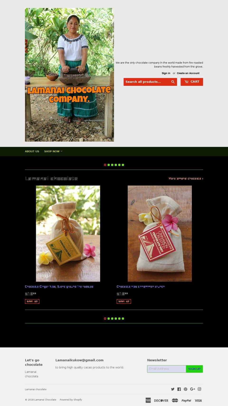 kooshchocolate.com — Shopify storefront screenshot