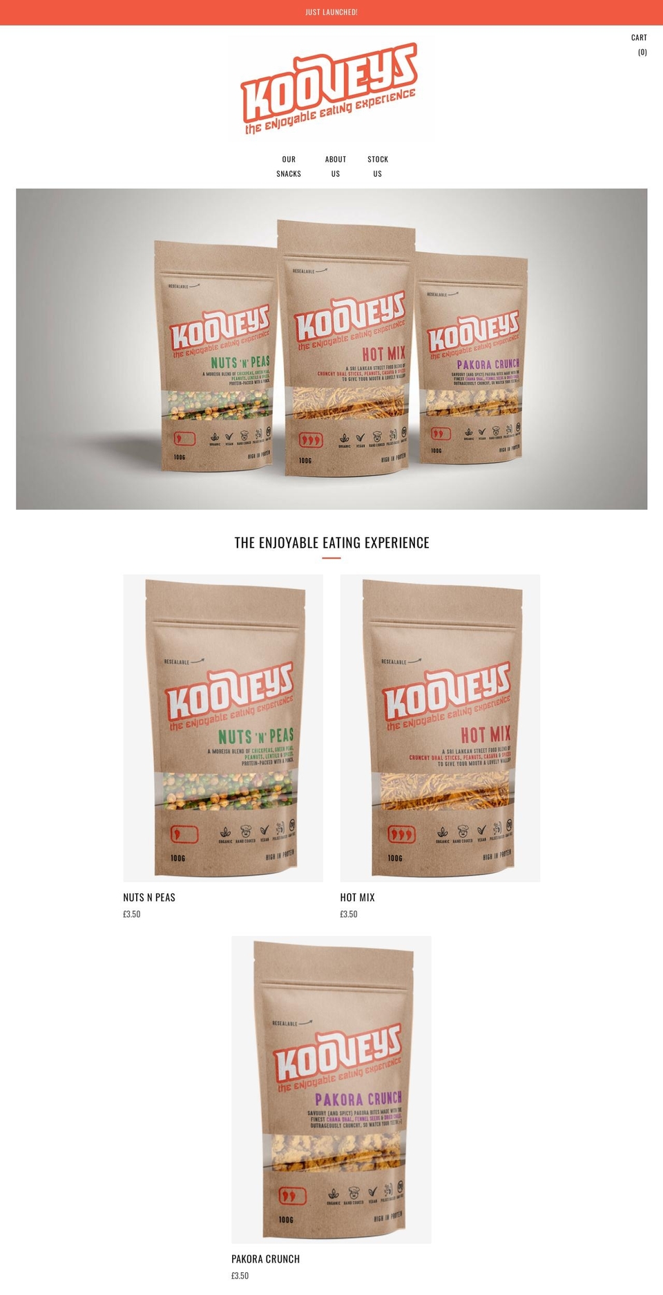 kooveys.com — Shopify storefront screenshot