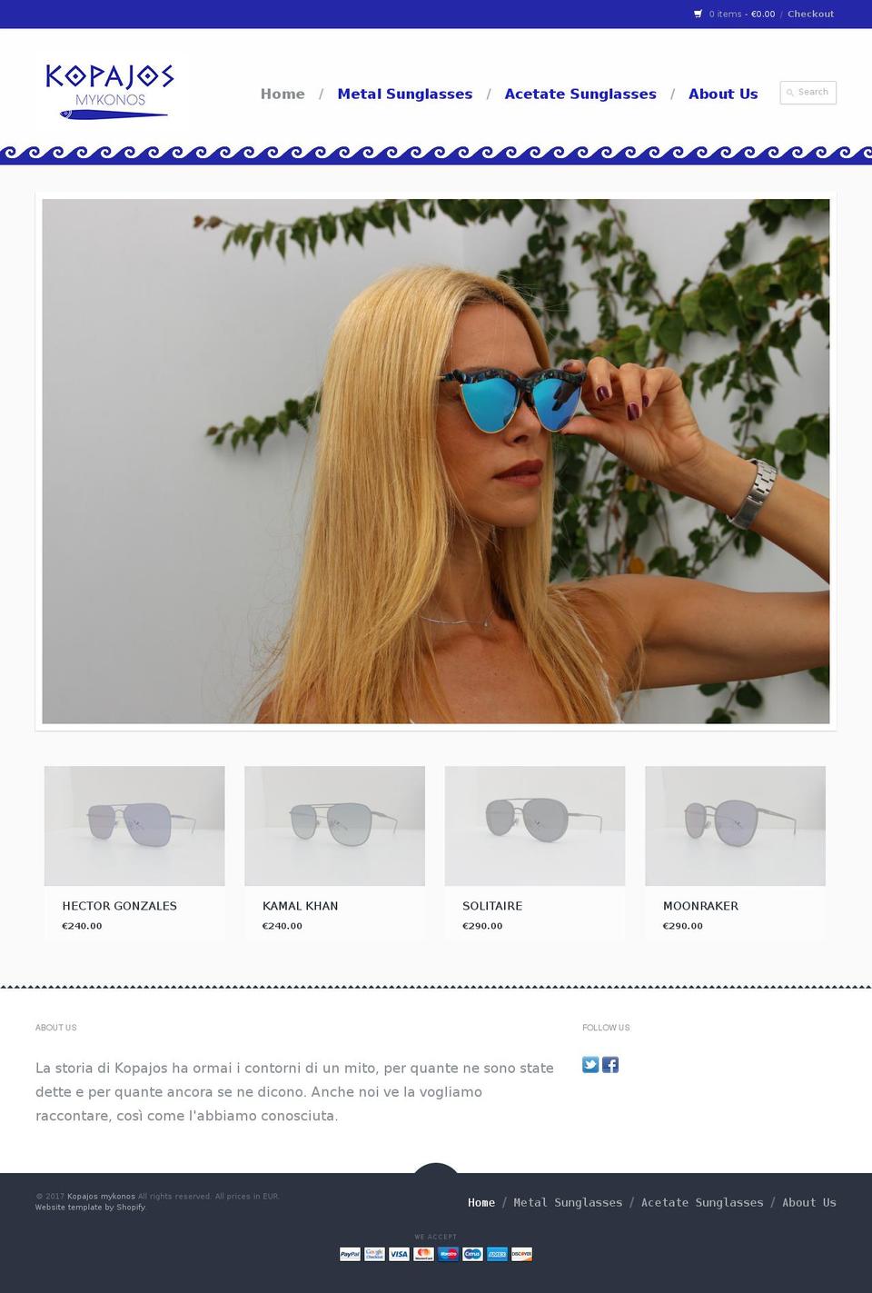 kopajos.it shopify website screenshot