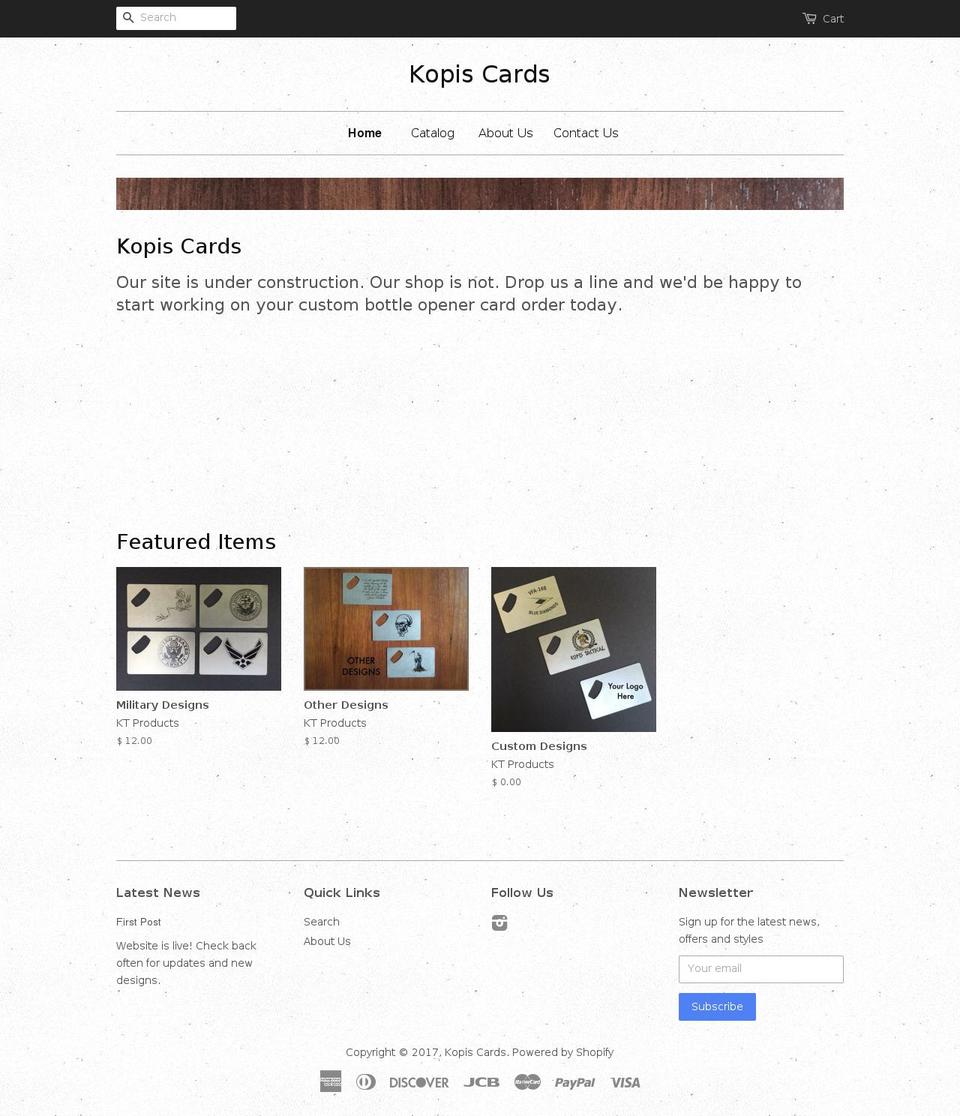 kopis-tactical.com shopify website screenshot