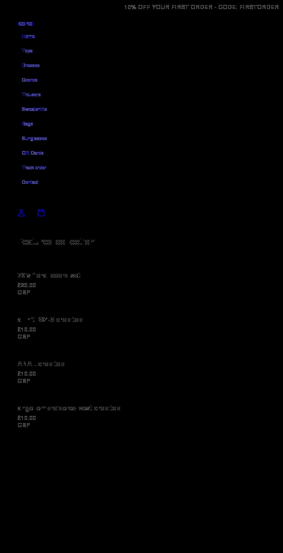 kopoi.com shopify website screenshot