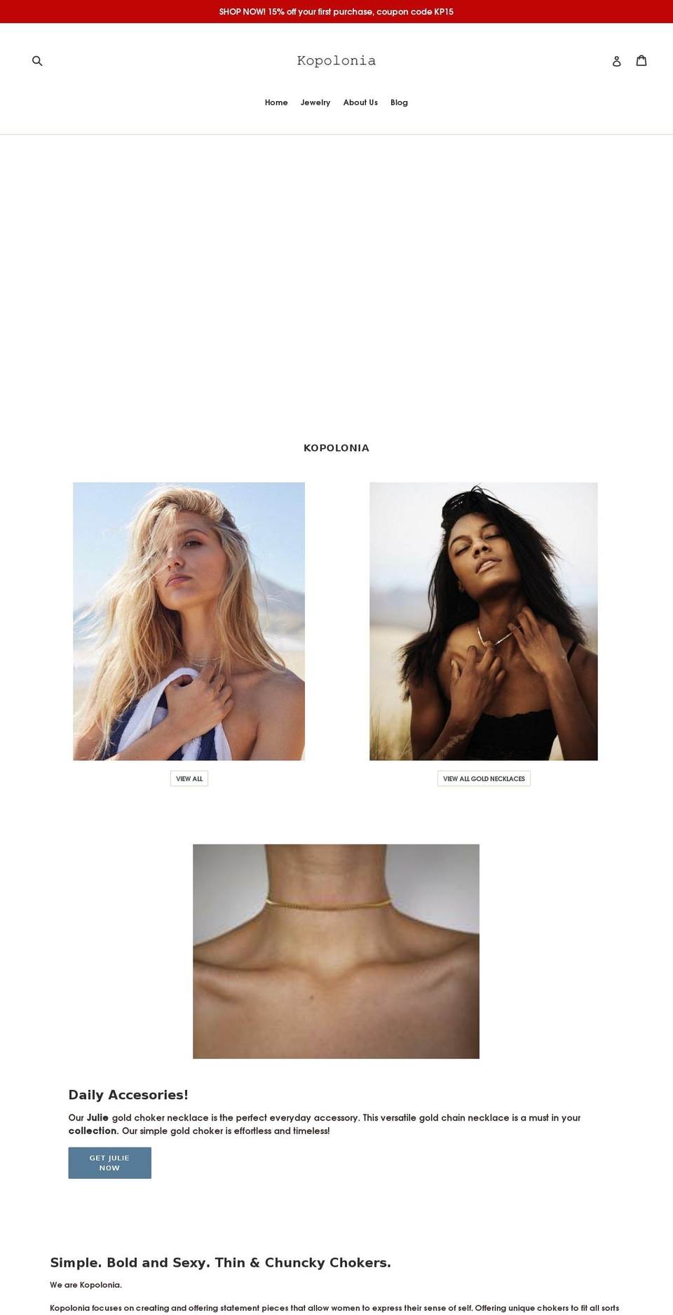kopolonia.com shopify website screenshot