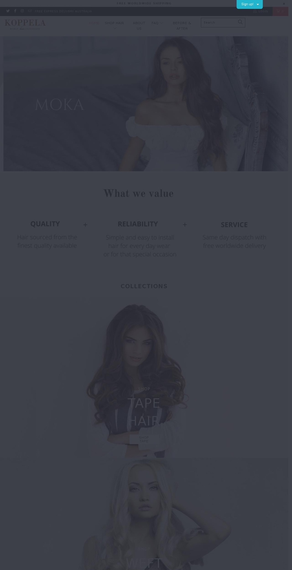 koppela.com shopify website screenshot