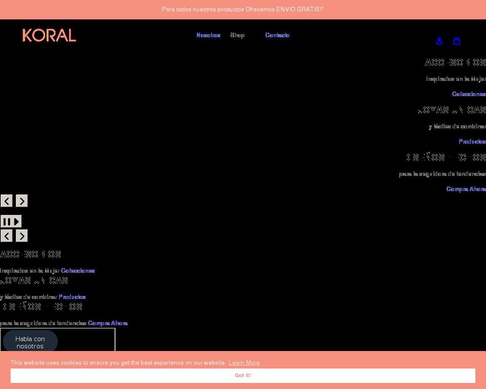 koraldesigns.com shopify website screenshot