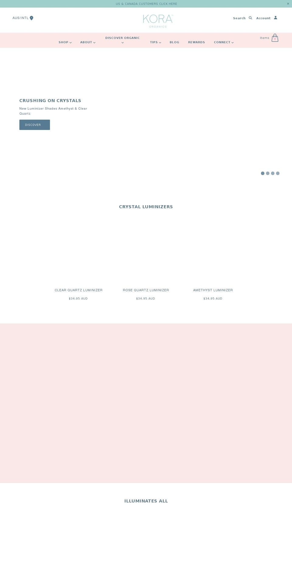 koraorganics.jp shopify website screenshot