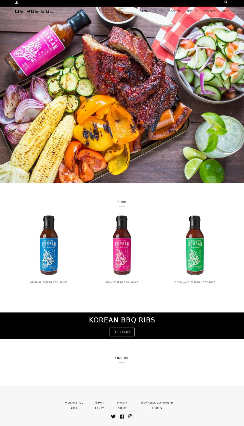 koreandelights.com — Shopify storefront screenshot