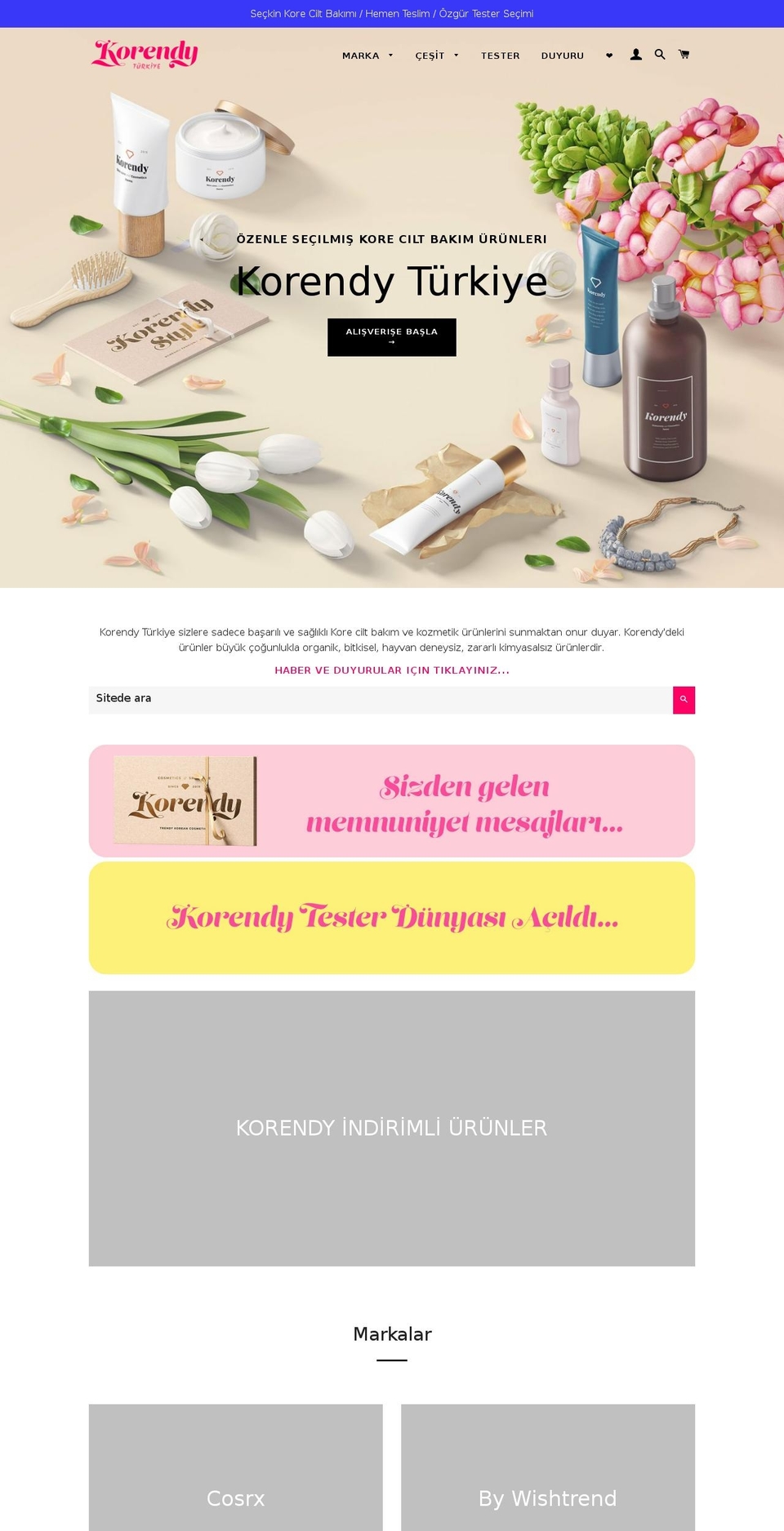 koreandy.com shopify website screenshot