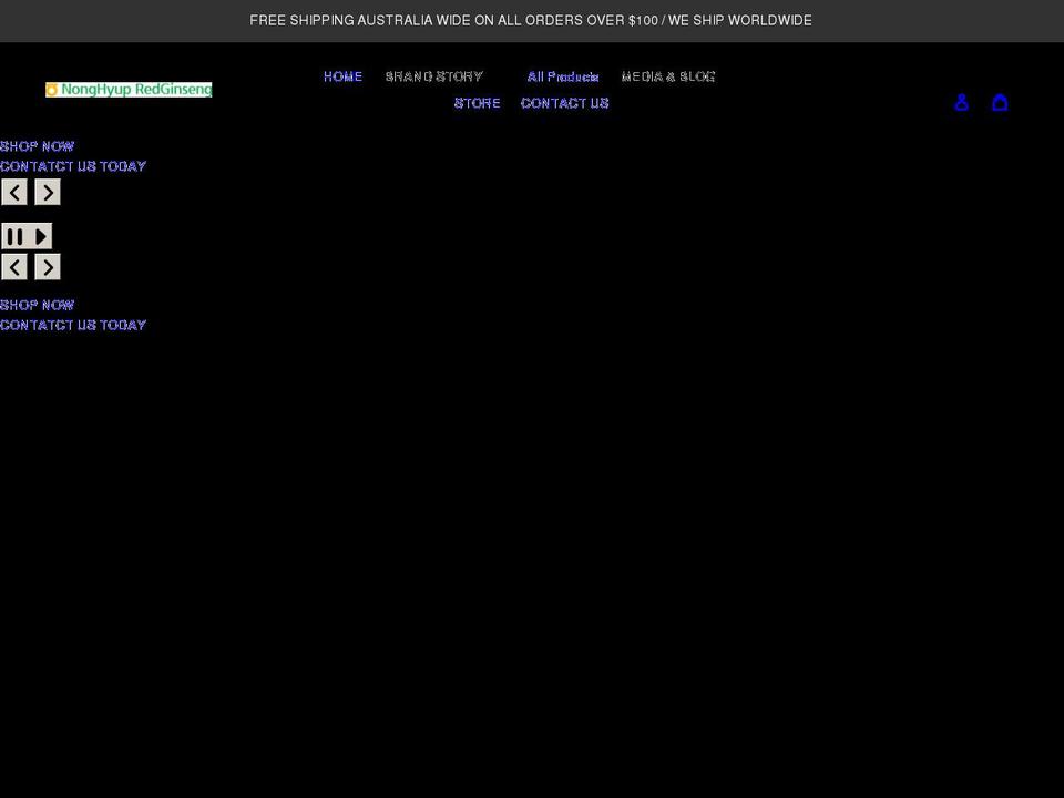 koreanginseng.com.au shopify website screenshot