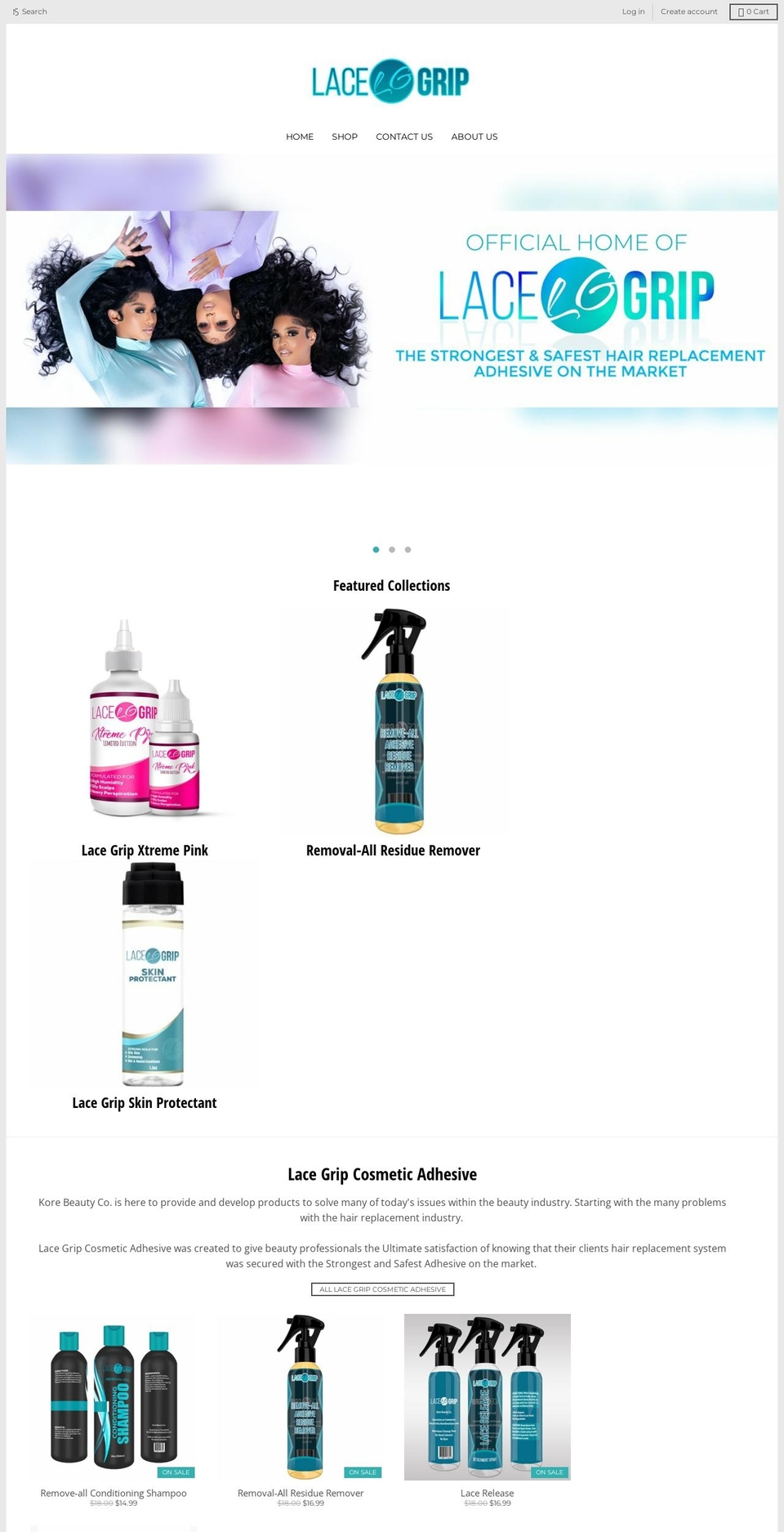 korebeautyco.com — Shopify storefront screenshot