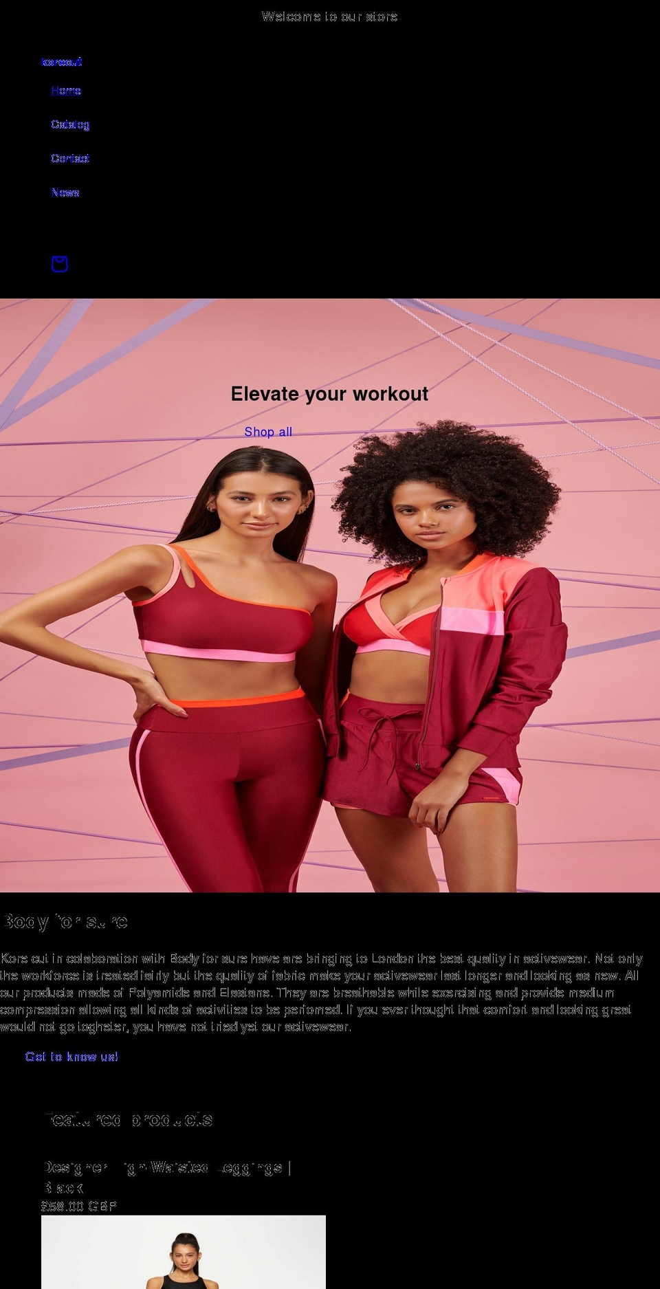 korecut.com shopify website screenshot