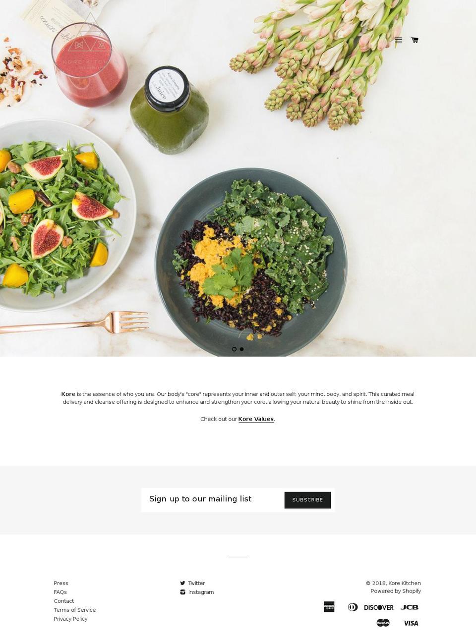 korekitchenshop.com — Shopify storefront screenshot