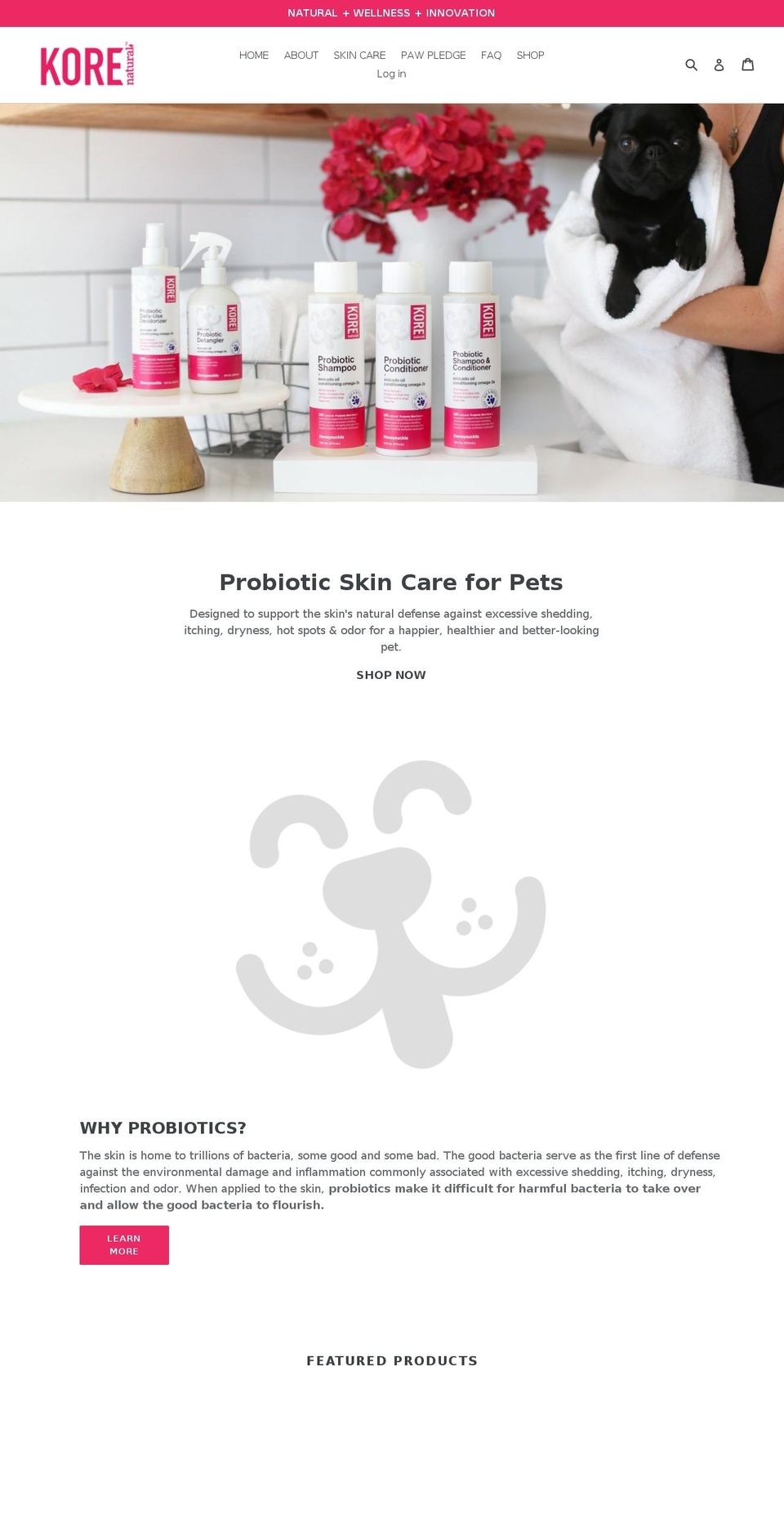 korenatural.com shopify website screenshot