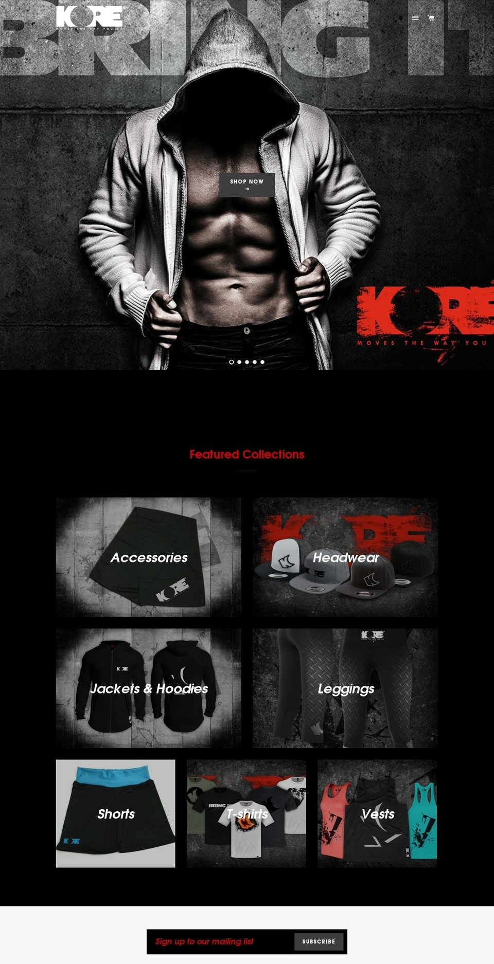 koreurbanapparel.com — Shopify storefront screenshot