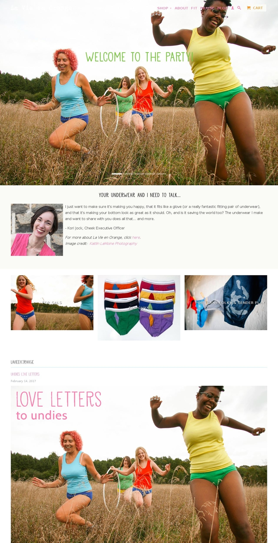 korieljock.com shopify website screenshot