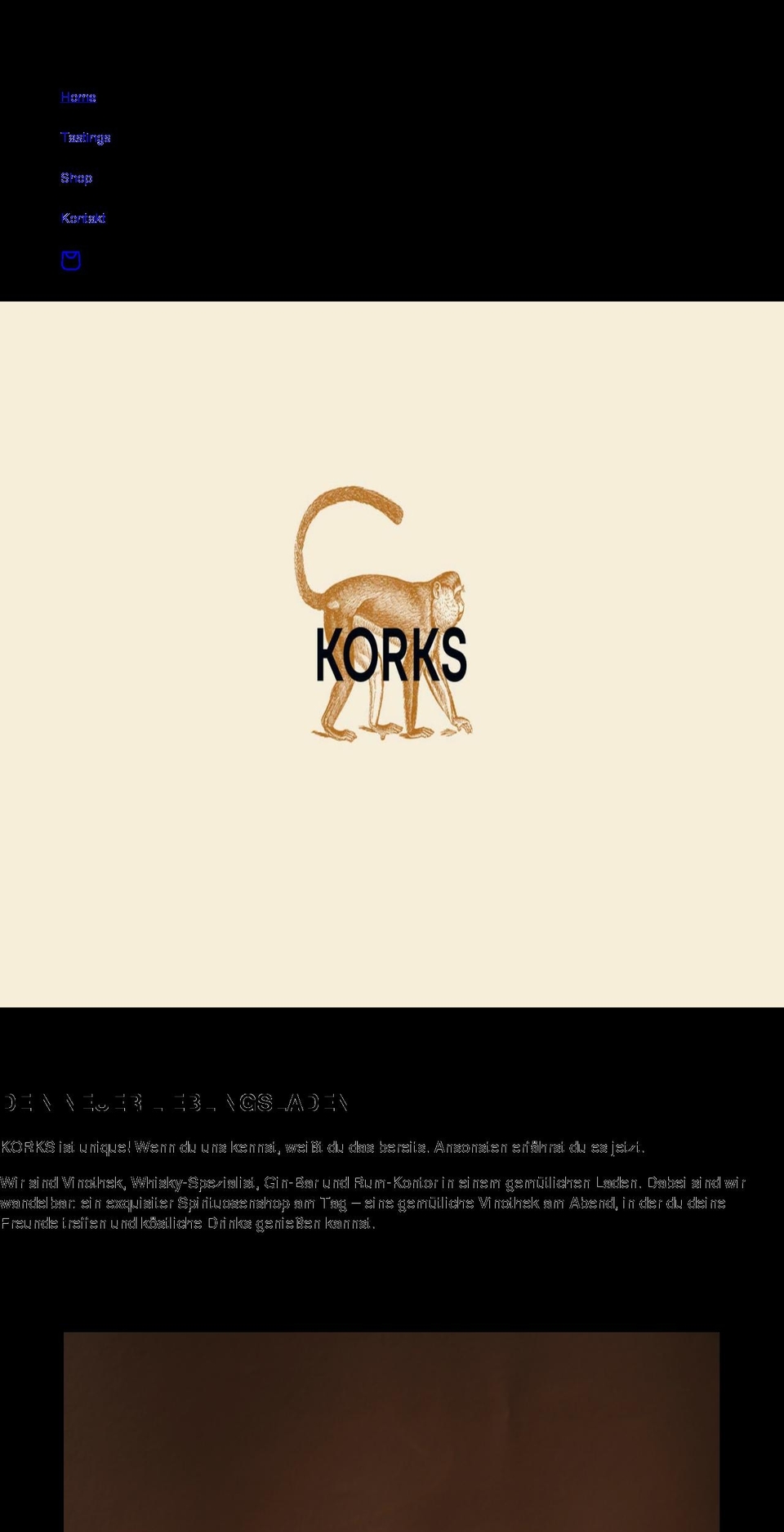 korks.de shopify website screenshot