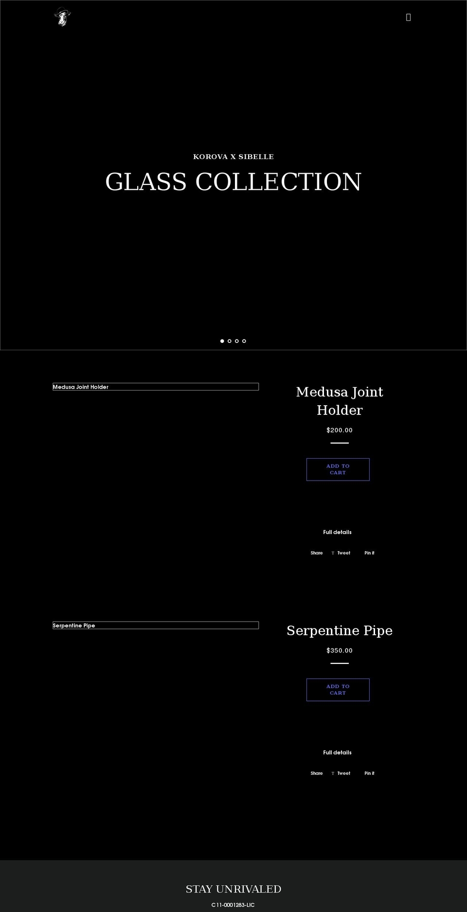 korova-store.myshopify.com shopify website screenshot