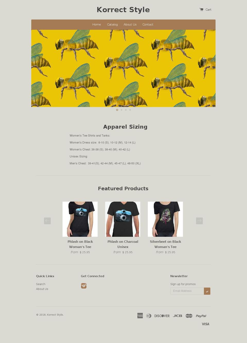 korrectstyle.com — Shopify storefront screenshot