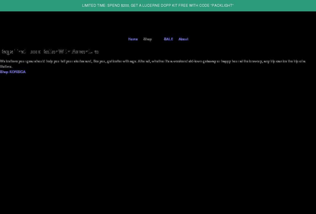 korsicasupply.com shopify website screenshot