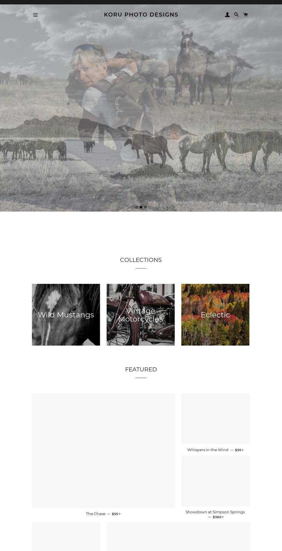 korudesigns.net shopify website screenshot