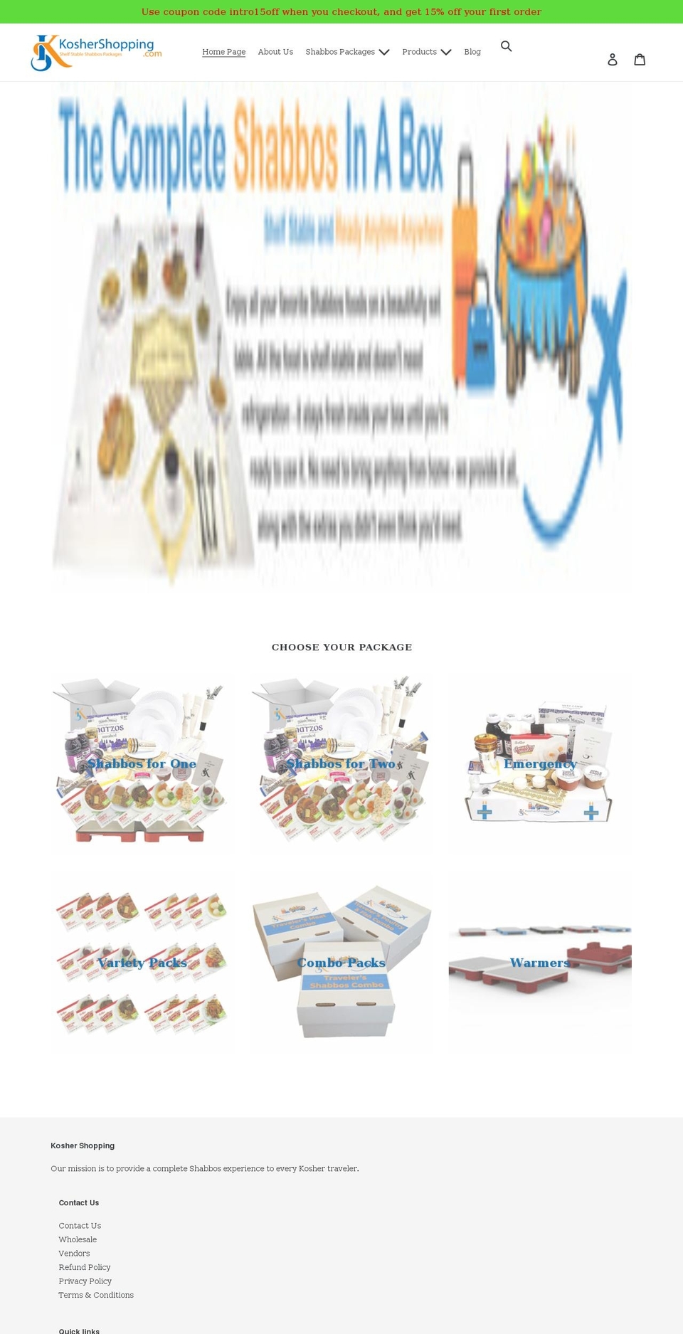 koshershopping.com shopify website screenshot