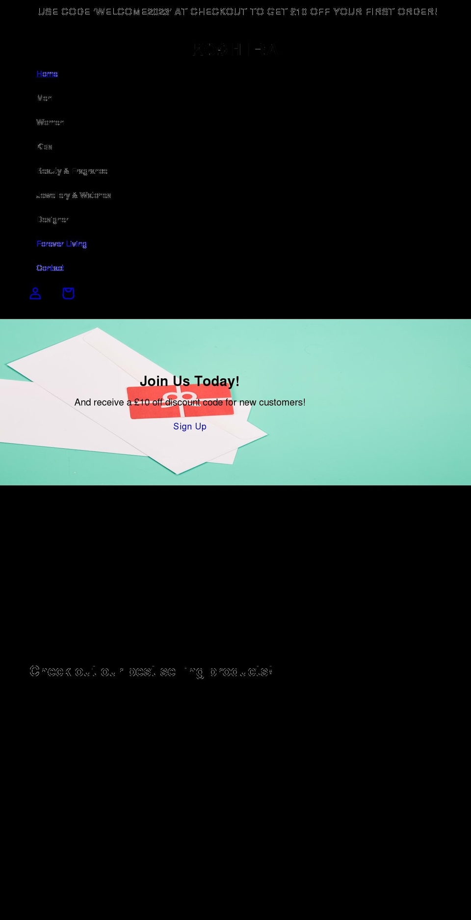 koshira.com shopify website screenshot