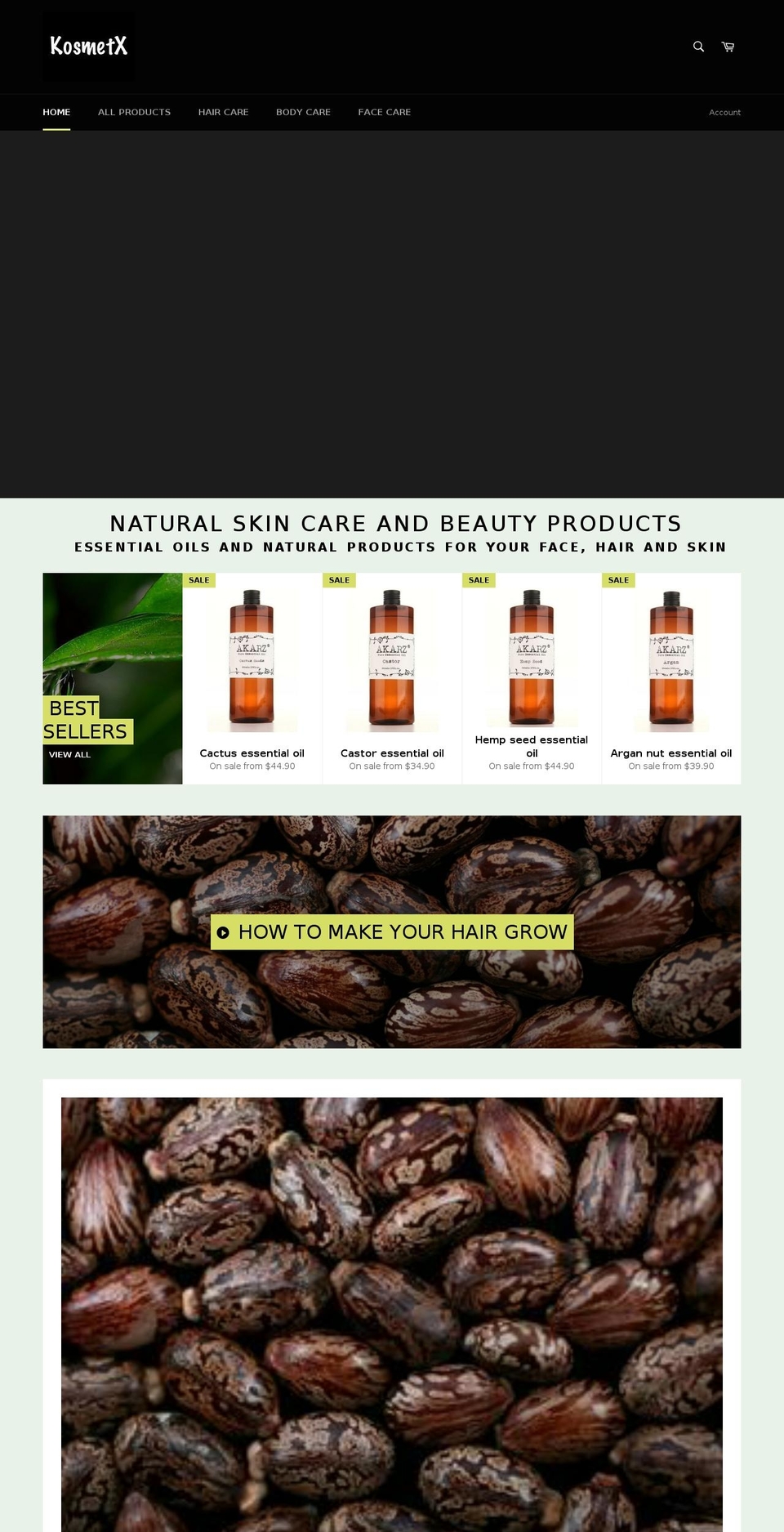 kosmetx.com — Shopify storefront screenshot