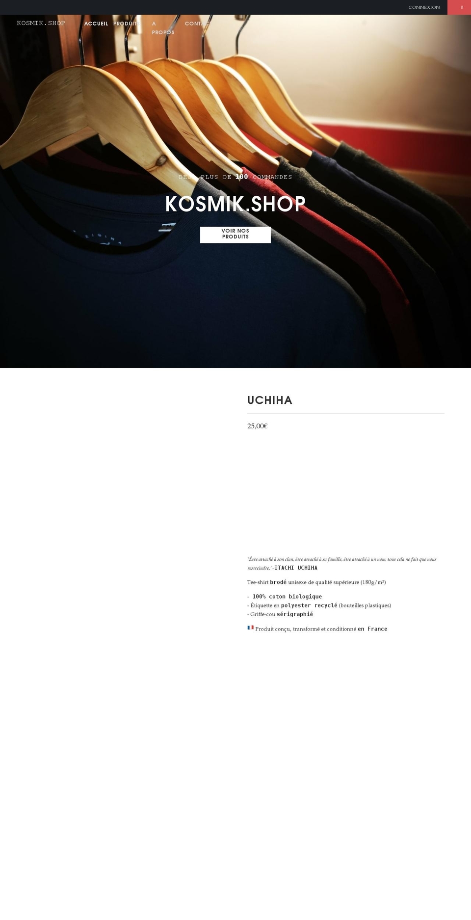 kosmik.shop shopify website screenshot