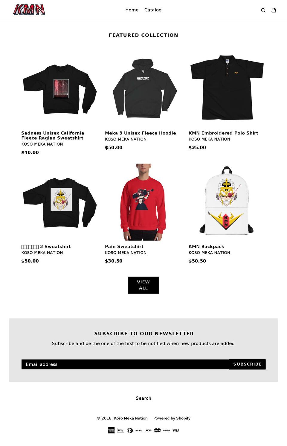 kosomekanation.com — Shopify storefront screenshot
