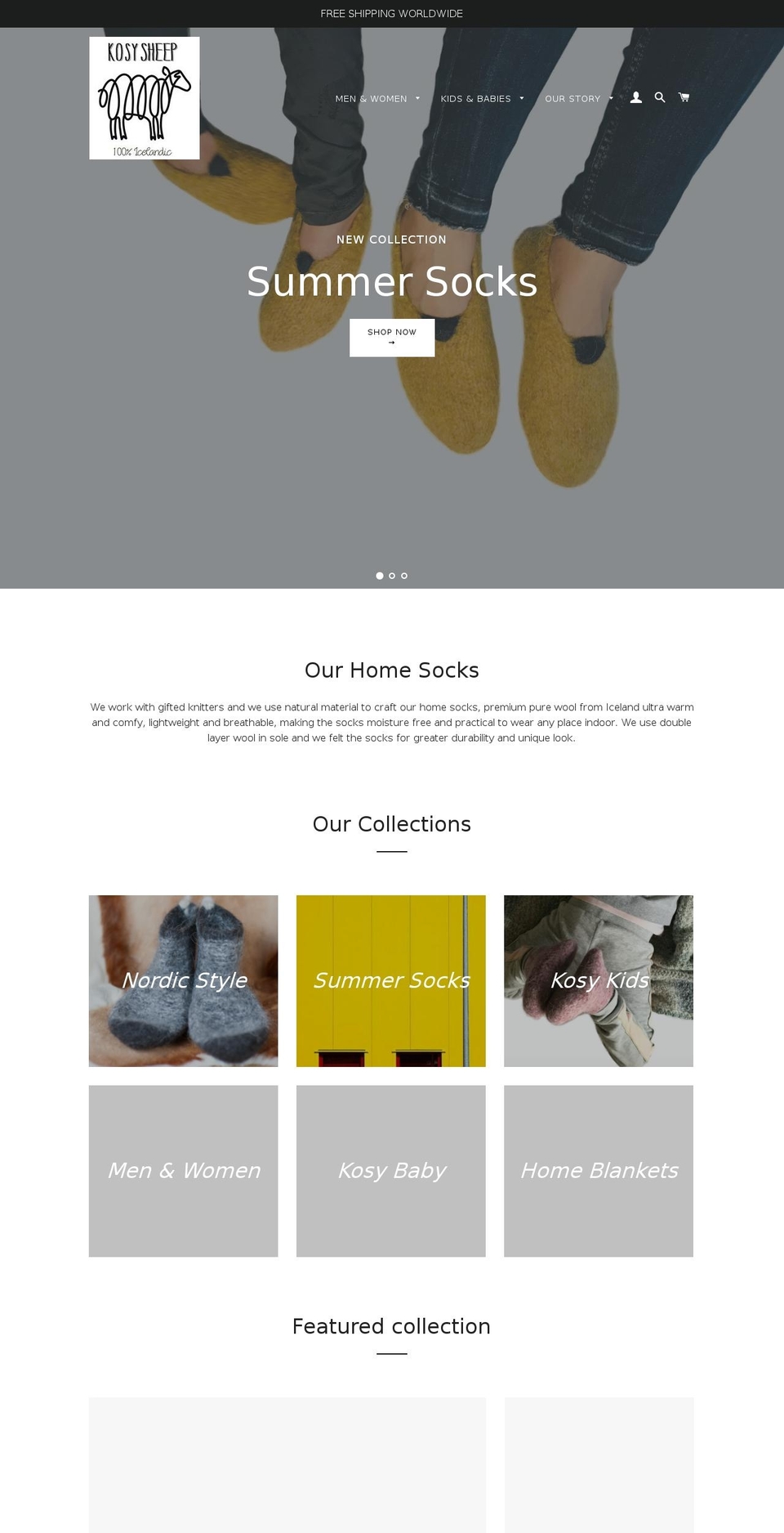 kosysheep.com shopify website screenshot