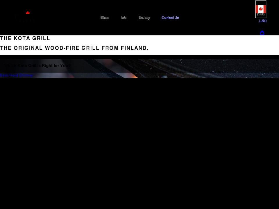 kotagrills.ca shopify website screenshot