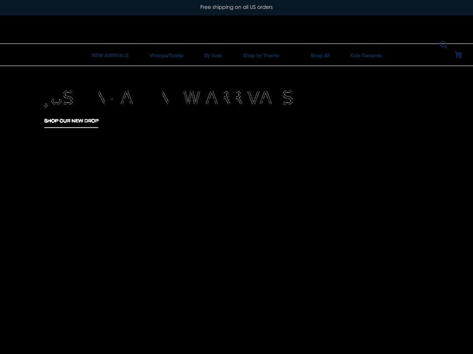 kotajewelry.com shopify website screenshot