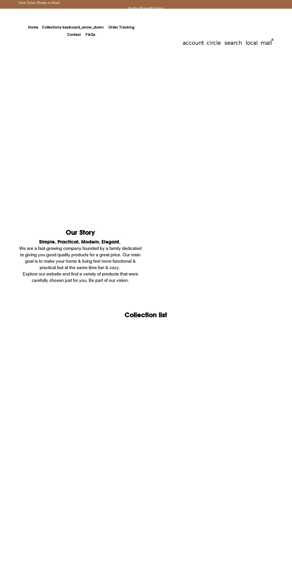 kottohome.com shopify website screenshot