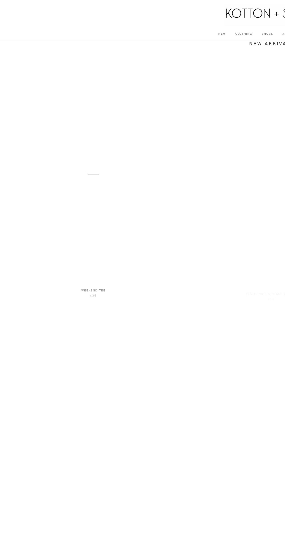 kottonsky.com shopify website screenshot