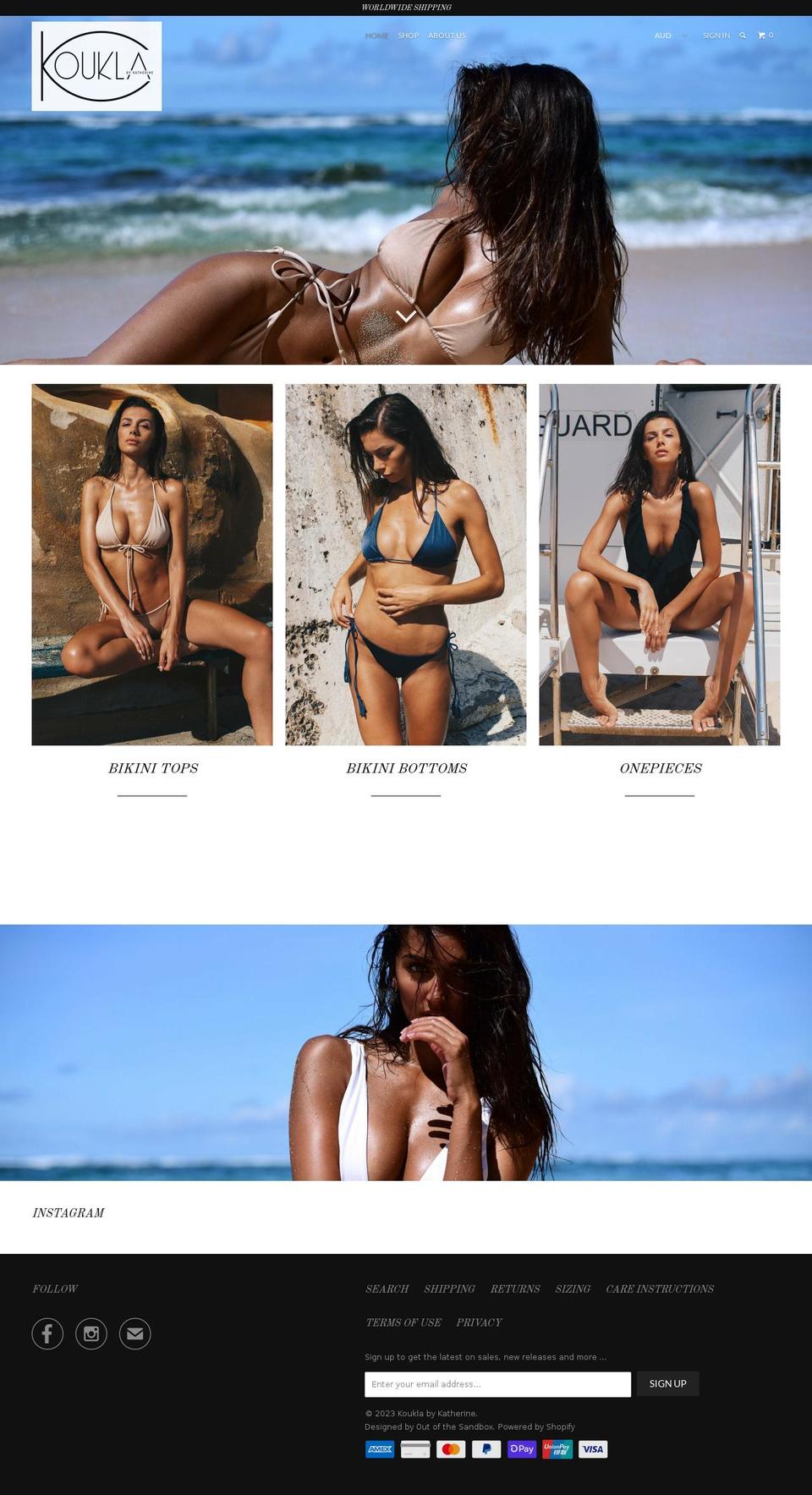 kouklabykatherine.com.au shopify website screenshot