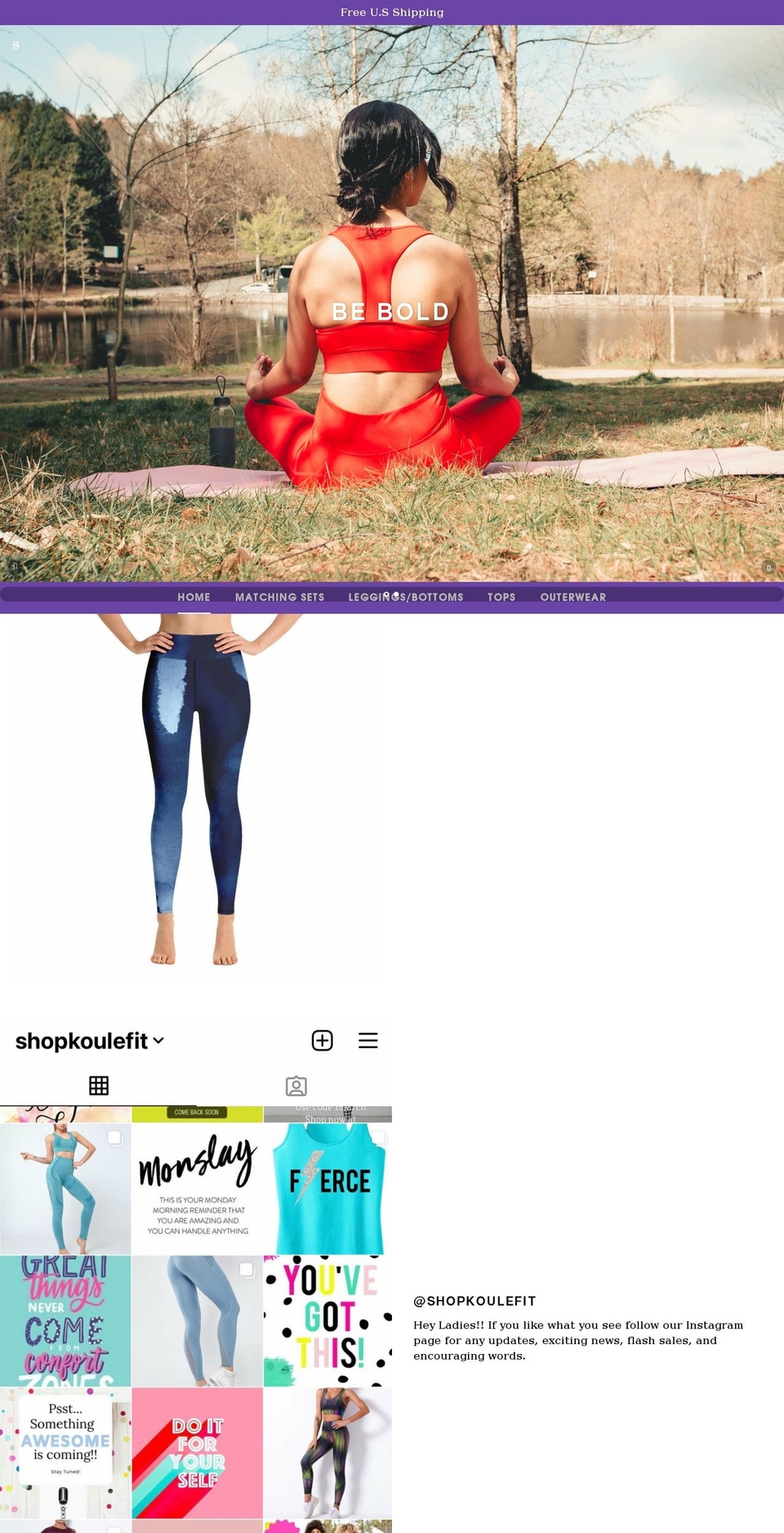 koulefit.com shopify website screenshot