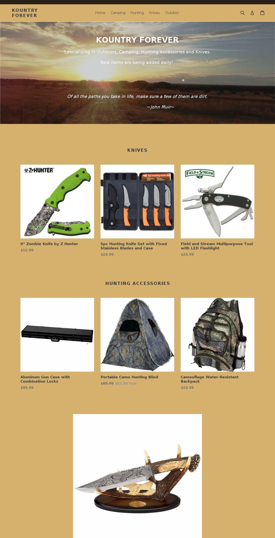 kountryforever.com — Shopify storefront screenshot