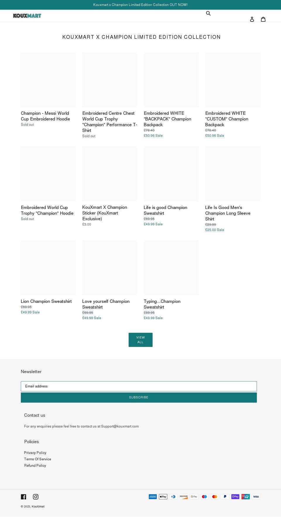 kouxmart.com shopify website screenshot