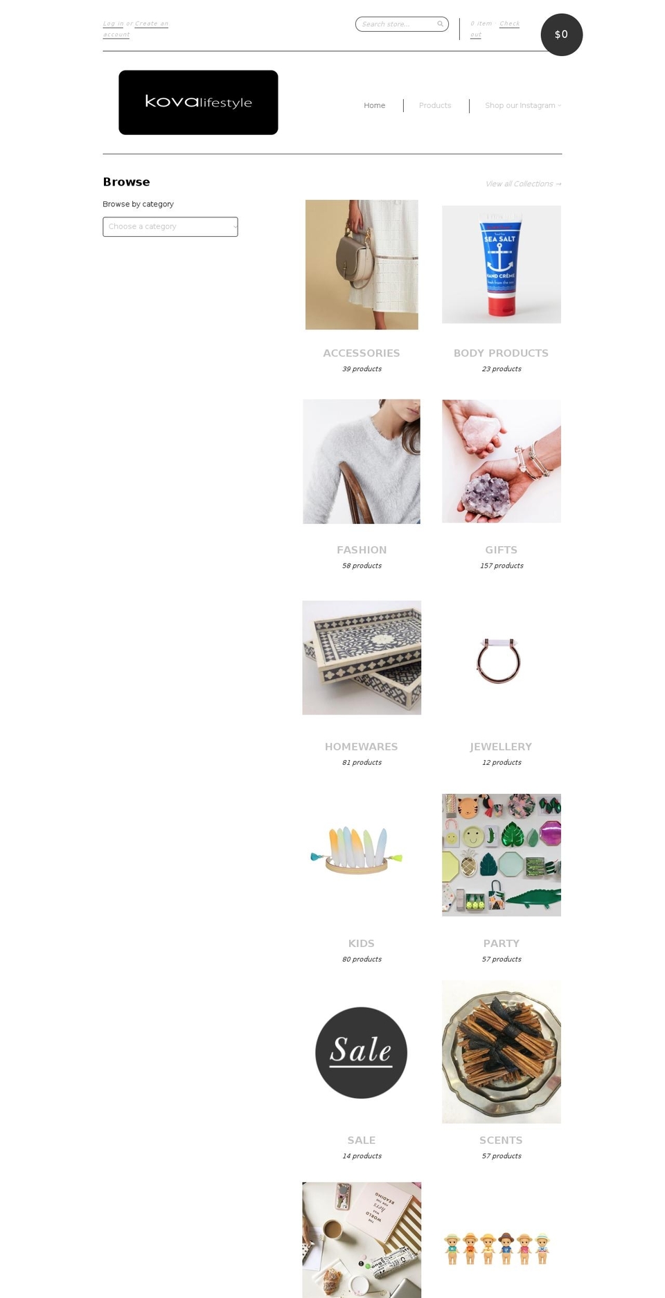 kovalifestyle.com.au shopify website screenshot