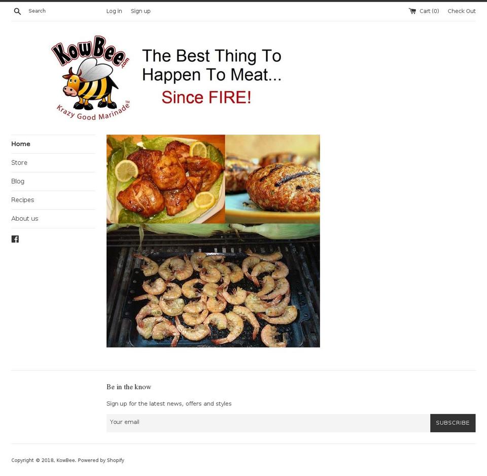kowbee.com — Shopify storefront screenshot