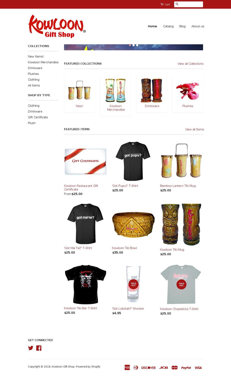 kowloongiftshop.com shopify website screenshot