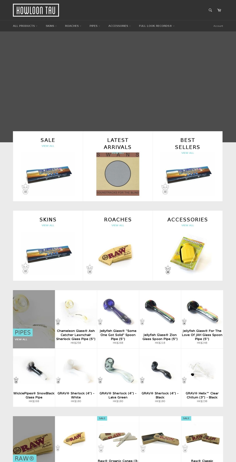 kowloontau.com — Shopify storefront screenshot