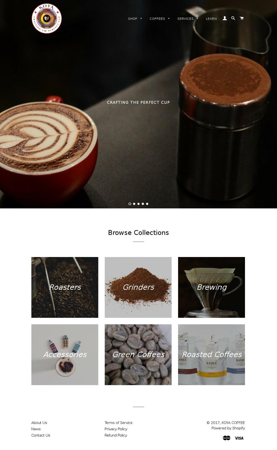 koyacoffee.com shopify website screenshot