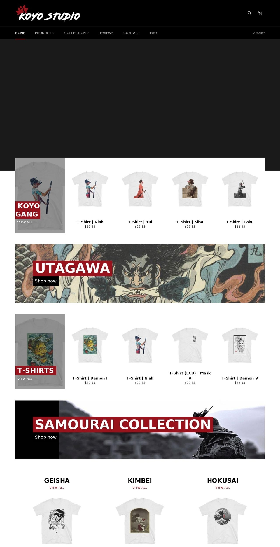 koyostudio.com — Shopify storefront screenshot