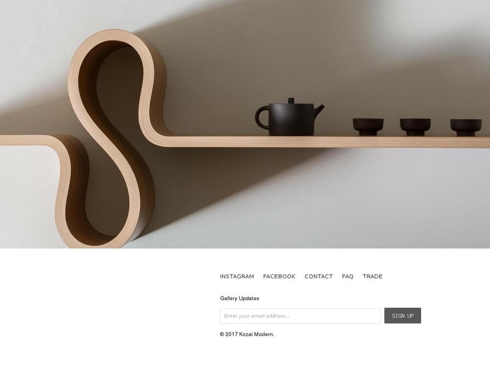 kozaimodern.com shopify website screenshot