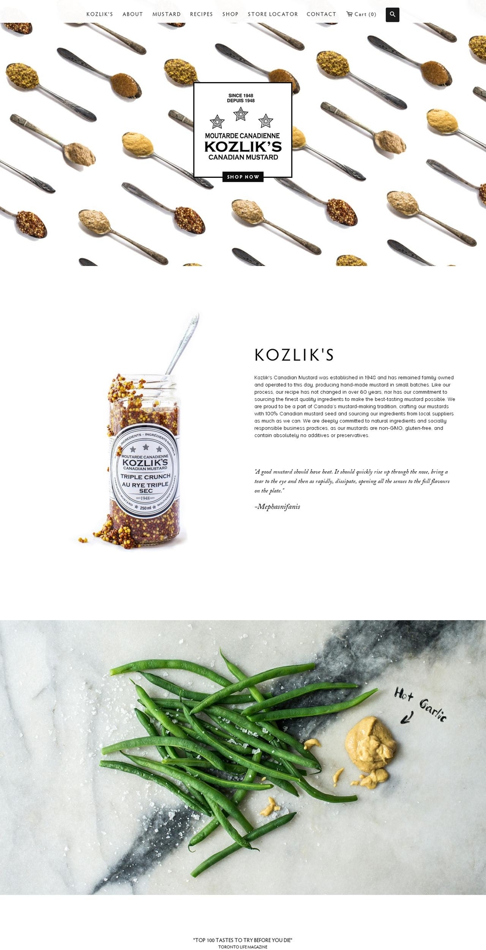 kozliks.com shopify website screenshot